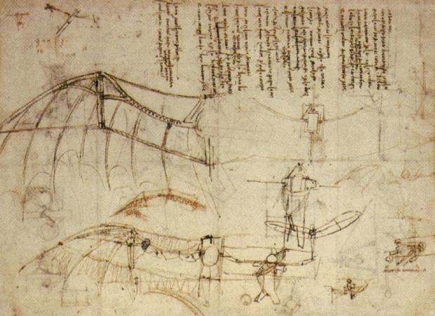 leonardo da vinci, flying machine, early flying machine, da vinci inventions, da vinci sketch, da vinci drawings, early aircraft